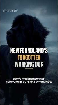 Newfoundland Dogs: The Forgotten Workers of Canada’s Fishing Coast 🐕🌊 #newfoundlanddog