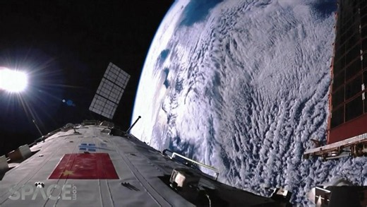 Chinese astronauts setting up lab module on space station