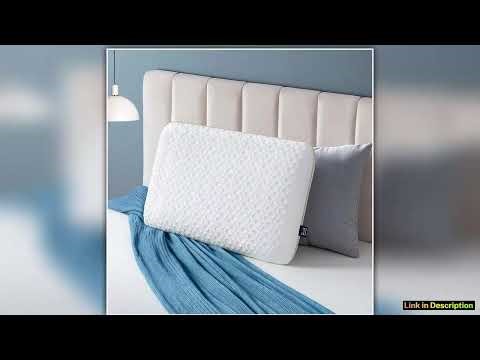 BedStory Gel Memory Foam Pillow Standard Size Medium Firm Bed Pillows with Breathable Washable Cove