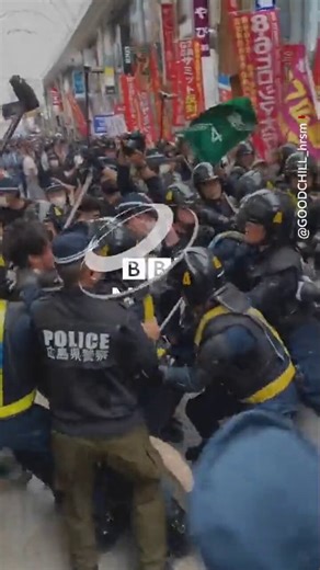 This is how Japanese police treat the left. If I say it's too biased, someone will definitely say, 'But they're far-left and violent.' But the Japanese far-right has a long history of assassination attempts - and some succeeded.