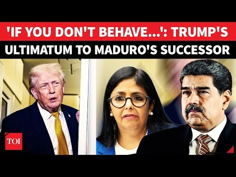 Trump DECLARES 2nd Attack On Venezuela If Maduro's Deputy Delcy 'Disobeys'; ‘US IS IN CHARGE’ | FULL