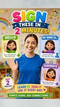 ASL for Beginners: Fun Sign Language Lesson for Kids 🤟#SignLanguage #ASLForKids #LearnASL