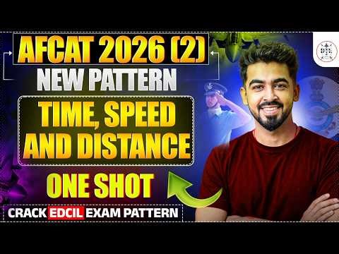 ✈️ L-06 AFCAT 2026 (2) Maths | TIME, SPEED & DISTANCE | One Shot 🔥 | By RAJAT SIR | Topic 06