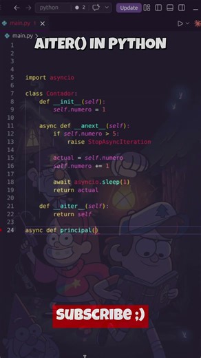 ASYNC ITERATORS IN PYTHON | AITER EXPLAINED #python #coding #programming