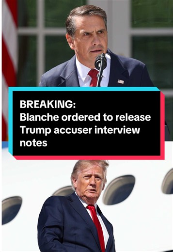 BREAKING: A federal judge ordered Attorney General Todd Blanche to provide handwritten FBI interview notes from the Epstein files about an accuser's allegations involving President Donald Trump. The judge also threatened Blanche with contempt charges. The White House has consistently denied that Trump engaged in any wrongdoing associated with Epstein. #DOJ #ToddBlanche #DonaldTrump