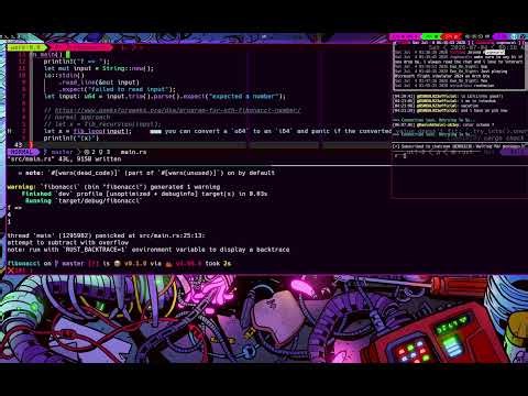 Gentoo Linux (Dev Work, Chatting, learning rust, NEOVIM BABY) #gentoo #linux #devlog