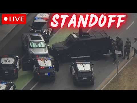 🔴 BREAKING: HOSTAGE! SNIPERS! SWAT Surrounds CAR in Beverly Hills | Armed Suspect Standoff