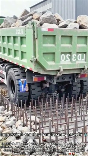 Heavy-Duty Tires vs. Steel Rebar Test 💥🚜
