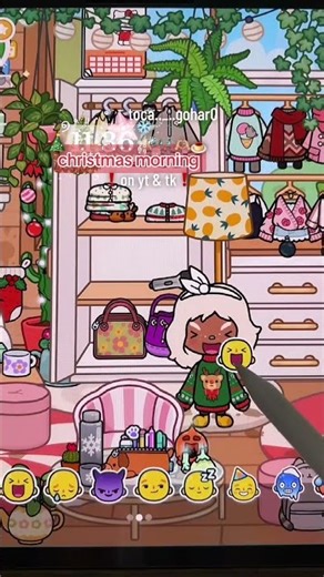 toca boca aesthetic christmas morning🎄☃️ #tocagohar #tocaaesthetichousetour #educationalgames #toca