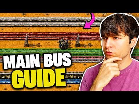 How to Build a Main Bus in Factorio (Early Game Base Layout)