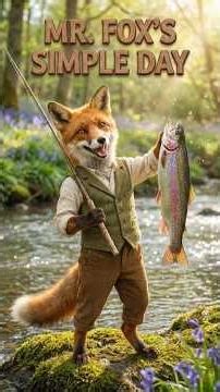 Mr. Fox's Simple Morning Routine 🎣☕
