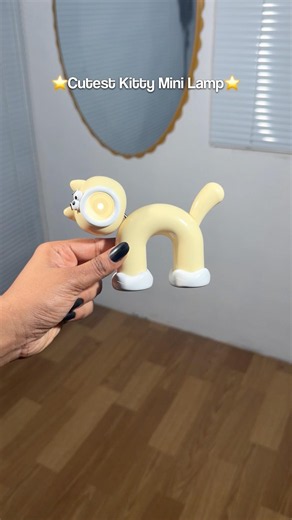 Cutest Kitty Mini Desk Lamp 🎀⭐️#pinteresty #decor #deskdecor #lamp #kitty #aestheic