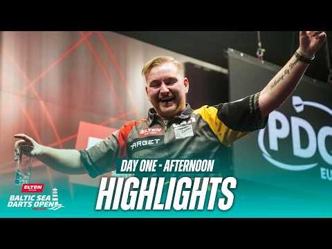 DEBUT DELIGHT 💫 | 2026 Elten Safety Shoes Baltic Sea Darts Open | Day One Afternoon Highlights