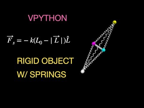 Python Physics: Modeling Rigid Objects with Springs