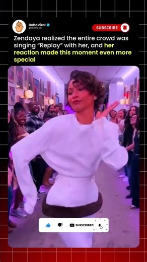 Zendaya Realized EVERYONE Was Singing “Replay” 🥹💗 #Zendaya