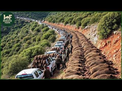 Massive Wild Boar Farming: Millions of Wild Boars Are Trapped & Processed | Farming Documentary