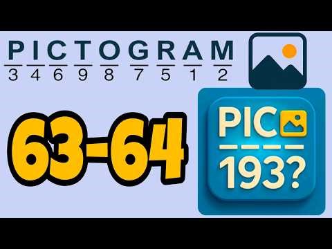PICTOGRAM Picture Cryptogram 63 64