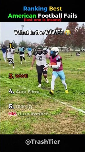 Ranking Best American Football Fails 😱💀 #nfl #funny #shorts