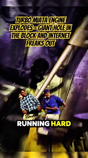 Turbo Miata Engine Explodes – Giant Hole in the Block and Internet Freaks Out #miata