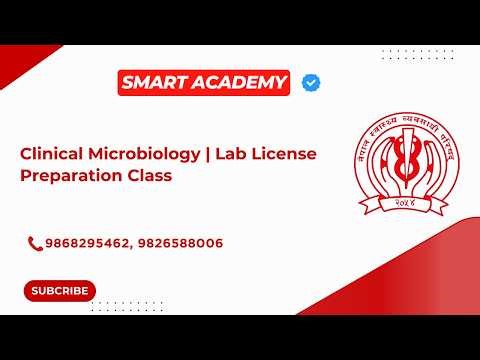 Clinical Microbiology | Smart Academy Lab License Class | Lab License Preparation