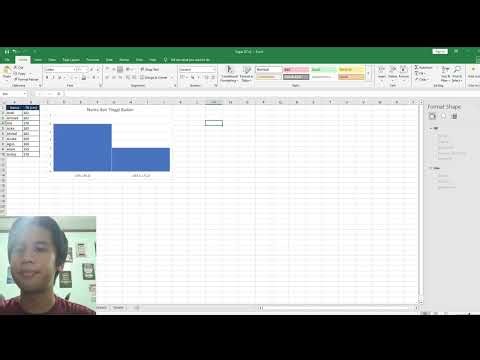 tutorial buat bar chart, line chart, pie chart, histogram, scatter pot, box pot diexcel