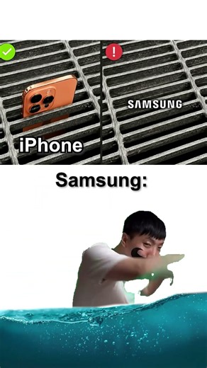 The different about iPhone and Samsung #shorts