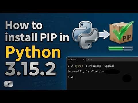 How to install PIP in Python 3.15.2