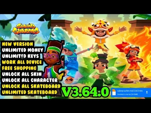 Subway Surfers Mod Apk 3.64.0 Latest Version 2026 -Unlimited Money & Unlock All Characters❤️❤️