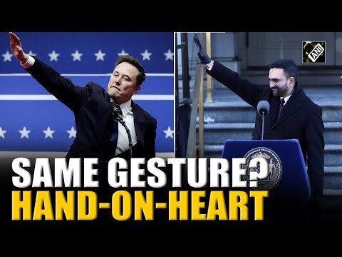 Viral Video! NYC Mayor Mamdani ‘mirrors’ Elon Musk’s signature Hand-on-Heart gesture | Must Watch