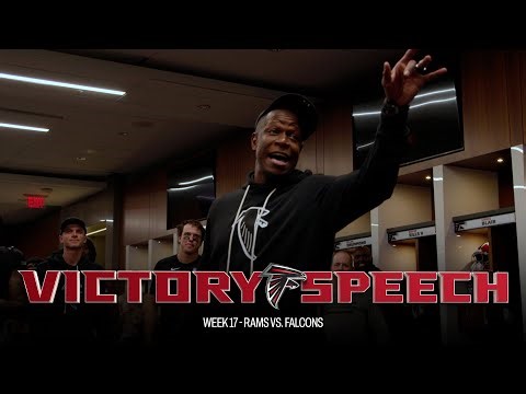 Raheem Morris postgame victory speech after MNF win over the Rams | Atlanta Falcons