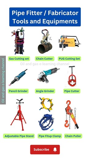 Pipe Fitter/Fabricator Tools & Equipments 🛠️ | #pipefitter #piping #pipefitterinterview #shorts