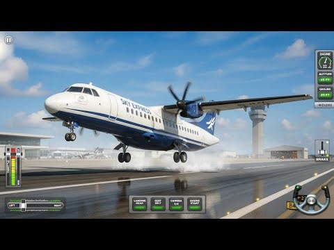 ATR 72 Landing & Takeoff | Realistic Flight Simulator 2026 Android Gameplay ✈️🔥