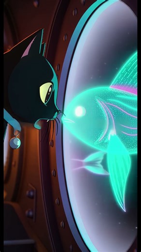 The Nebula Galley ✨🚤 | Mina & black cat (Calm Paper-World Short)