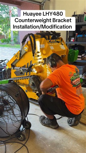 Huayee LHY480 Counterweights bracket installation and modification