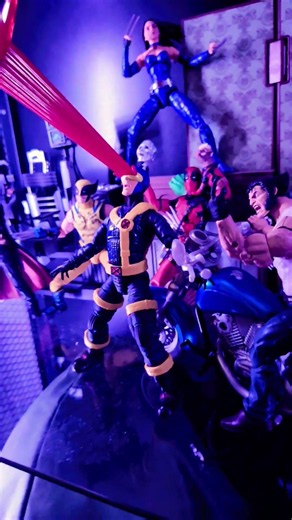 Custom Marvel Legends Cyclops #cyclops #mcushorts #mcuedit #actionfigures #actionfigurecollection