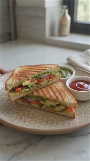 Easy Veg Sandwich Recipe 🥪 | Healthy & Tasty Sandwich in 5 Minutes | Quick Breakfast #shorts