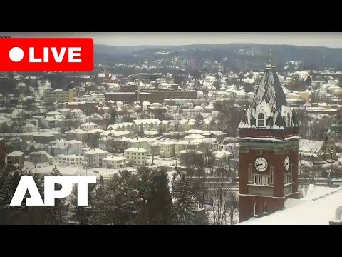 LIVE | Snowstorm Blankets Worcester, MA | Peaceful Winter Snowfall | APT