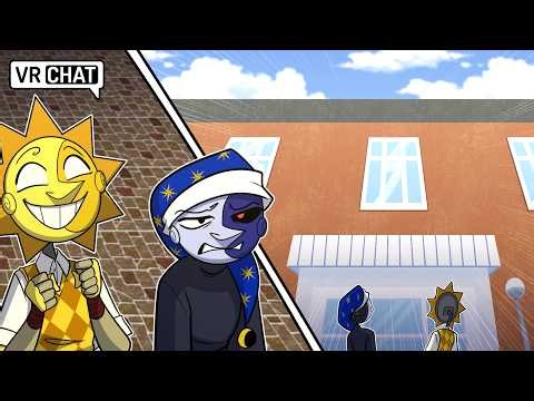 Sun and Moon GO TO HIGH SCHOOL in VRChat