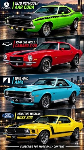 AAR, Z28, AMX or BOSS 302? Which one is your choice?