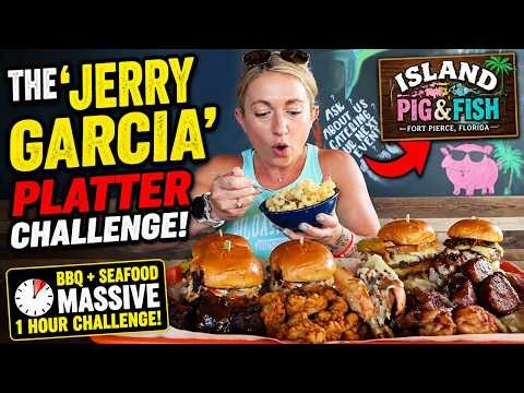 The 'Jerry Garcia' BBQ and Seafood Platter Challenge! Katina Eats Kilos