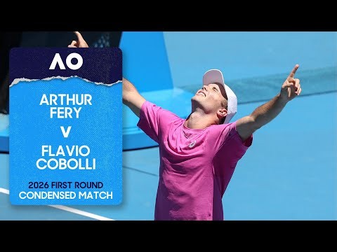 Arthur Fery v Flavio Cobolli Condensed Match | Australian Open 2026 First Round