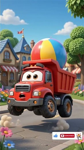 Can Dumpy Catch the Giant Ball? 😂 | The Build Crew #shorts