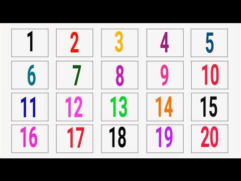 Learn Numbers 1 Of 20 | Numbers Counting 1 To 20 | Number Songs For Children
