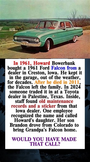 How a Lost 1961 Ford Falcon Found Its Way Back Home After Decades