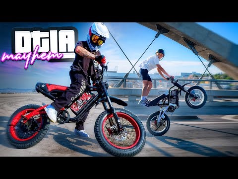 Riding E-Bikes Through LA Like It's GTA