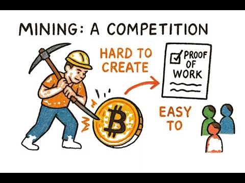 🟧 ₿ How Bitcoin Mining Works (No Math, Just Truth)