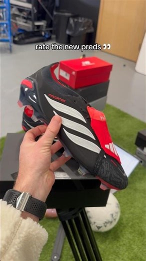 Black white red Preds 🔥 #adidaspredator #preds #footballboots #newboots #footballtiktok