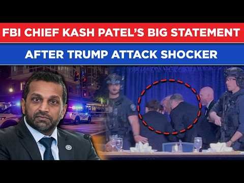Trump Attacked: FBI Chief Kash Patel Details Evidence In 1st Big Statement After Scary Shooting