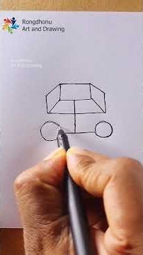 How to Draw a Car from Number 9 | Easy Car Drawing Step by Step
