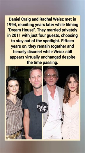 Daniel Craig & Rachel Weisz: discreet love, lasting #danielcraig #rachelweisz #shorts